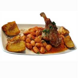 Lammhaxe auf griechische Art